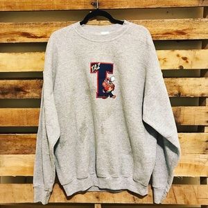 Looney Tunes 90s Vintage XL Taz grey sweatshirt